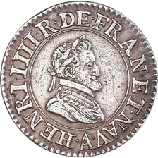 Moneda, Francia, Henri IV, Double Tournois, 1605, Paris, ESSAI, MBC+, Plata