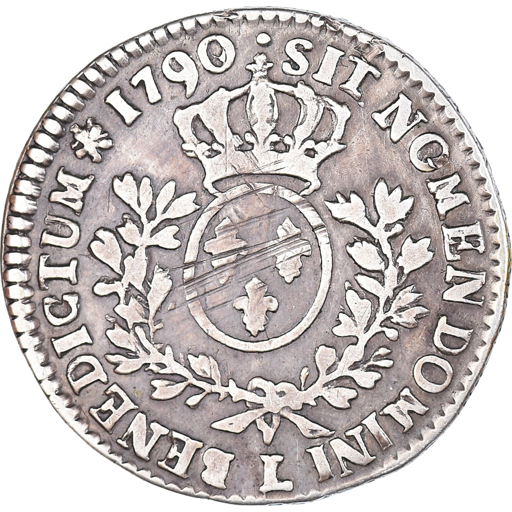 Münze, Frankreich, Louis XVI, 1/5 Écu aux branches d'olivier, 24 Sols, 1/5