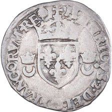 Münze, Frankreich, Henri II, Douzain aux croissants, 1551, Angers, S+, Billon