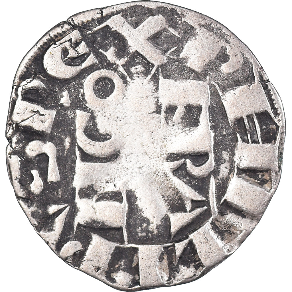 Coin, France, Philippe II, Denier Parisis, Arras, EF(40-45), Silver
