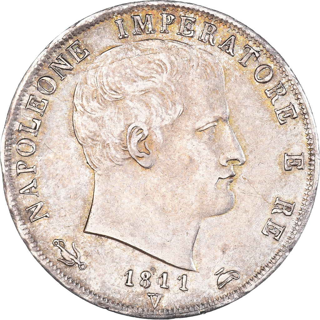 Munten, Italiaanse staten, KINGDOM OF NAPOLEON, Napoleon I, 2 Lire, 1811