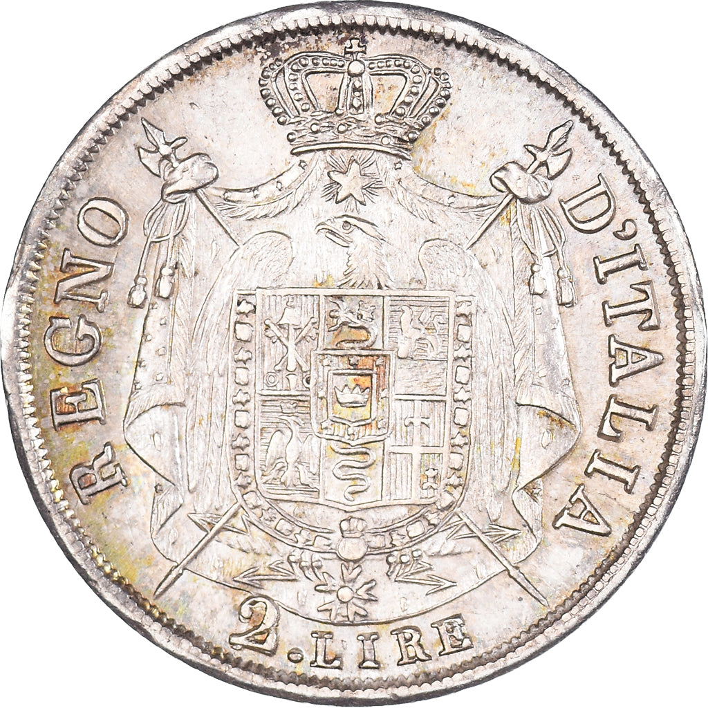 Munten, Italiaanse staten, KINGDOM OF NAPOLEON, Napoleon I, 2 Lire, 1811