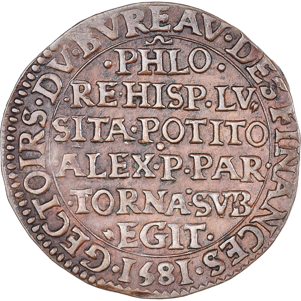Spanish Netherlands, Token, Bureau des Finances, Prise de Tournai par Alexandre
