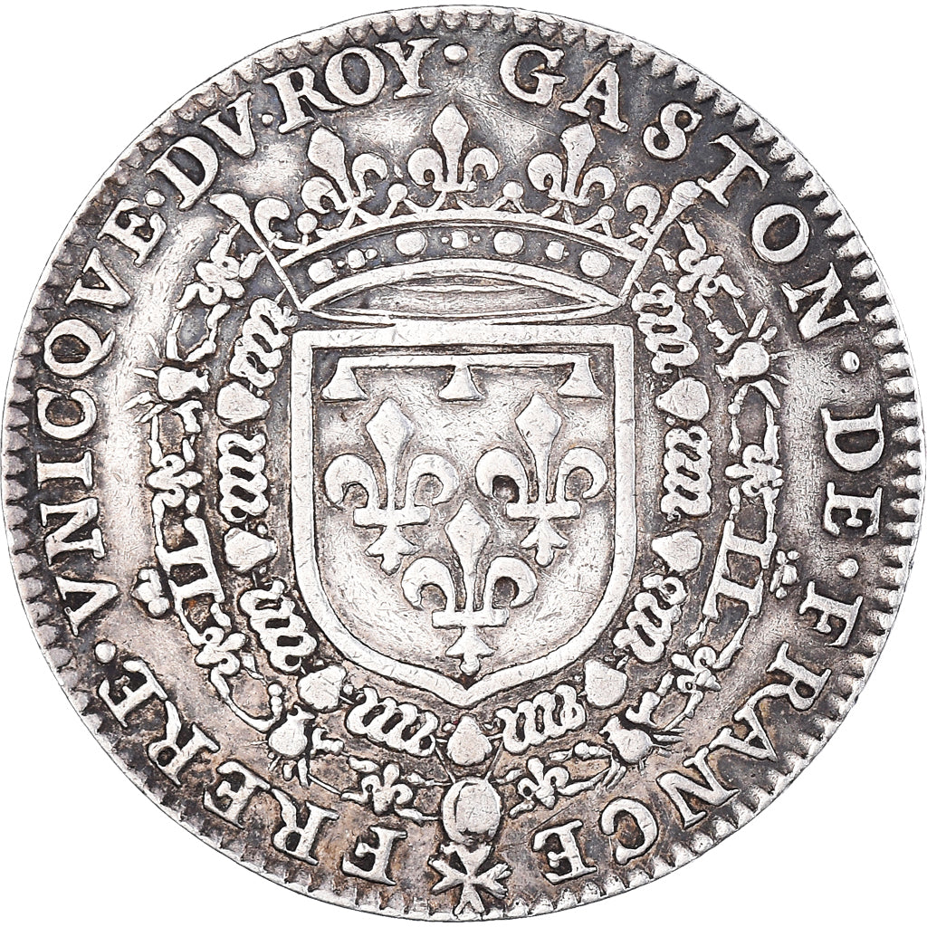Francja, Token, Gaston d'Orléans, 1636, EF(40-45), Srebro, Feuardent:10844