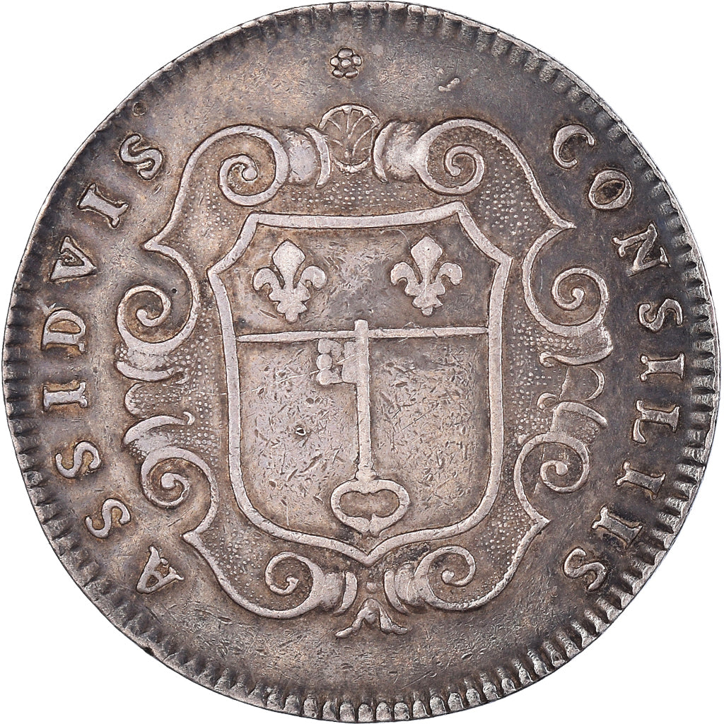 Francja, Token, Królewskie, Ludwik XV, Ville d'Angers, EF(40-45), Srebro