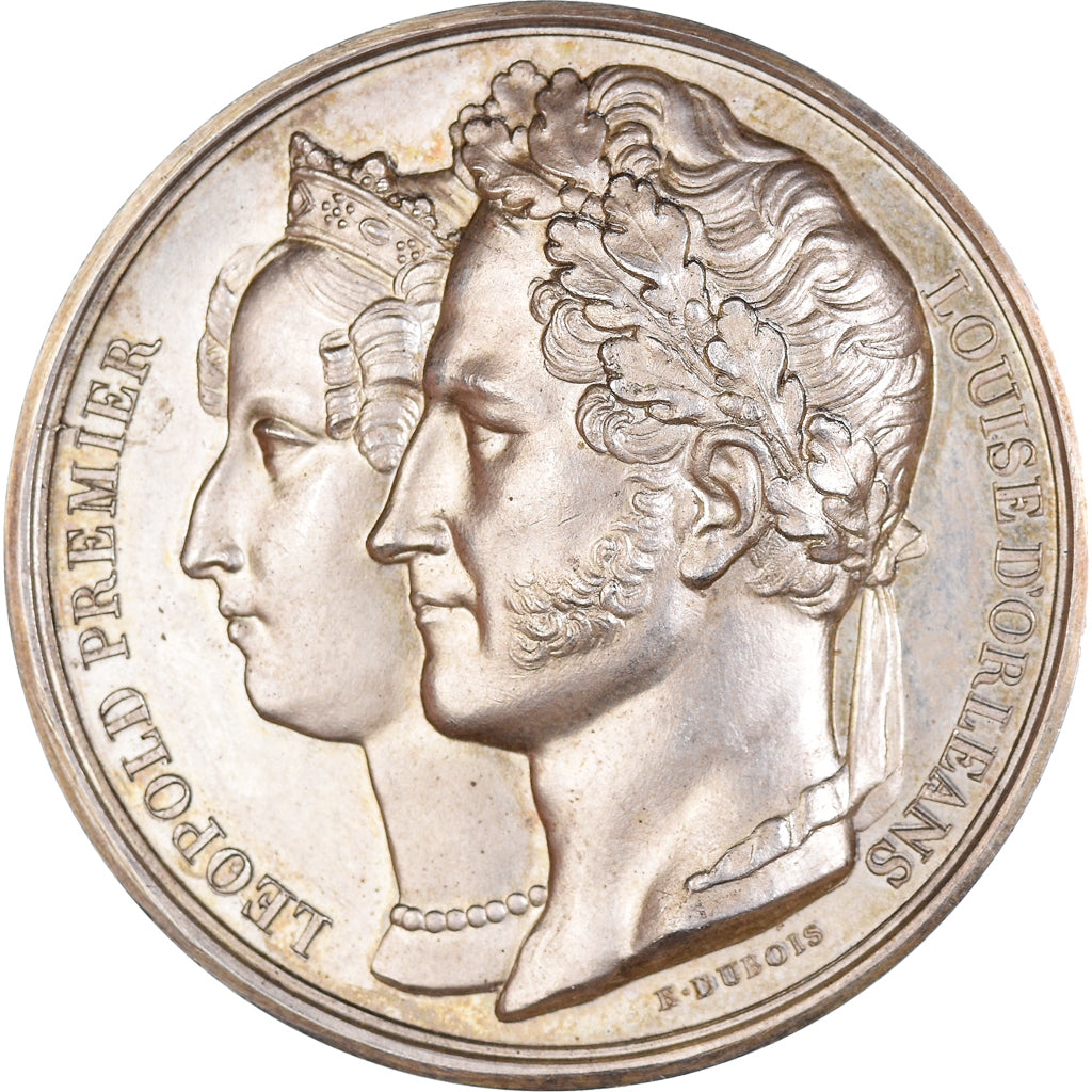 France, Médaille, Léopold Ier, Visite de Leopold I et Louise d'Orléans à