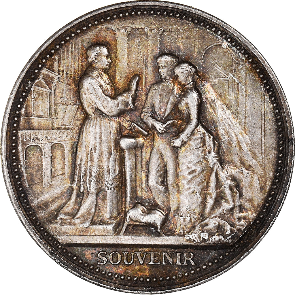 Francja, medal, Mariage, Souvenir des Noces, Religie i wierzenia, 1893