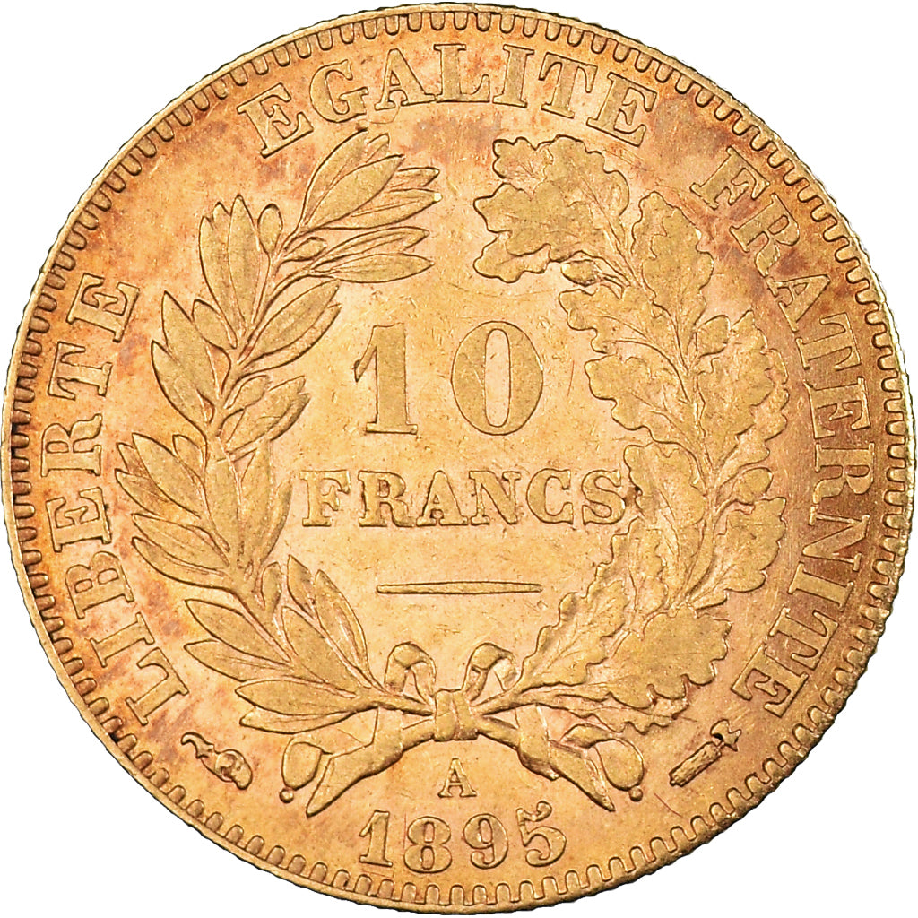Monnaie, France, Cérès, 10 Francs, 1895, Paris, TTB+, Or, KM:830, Le