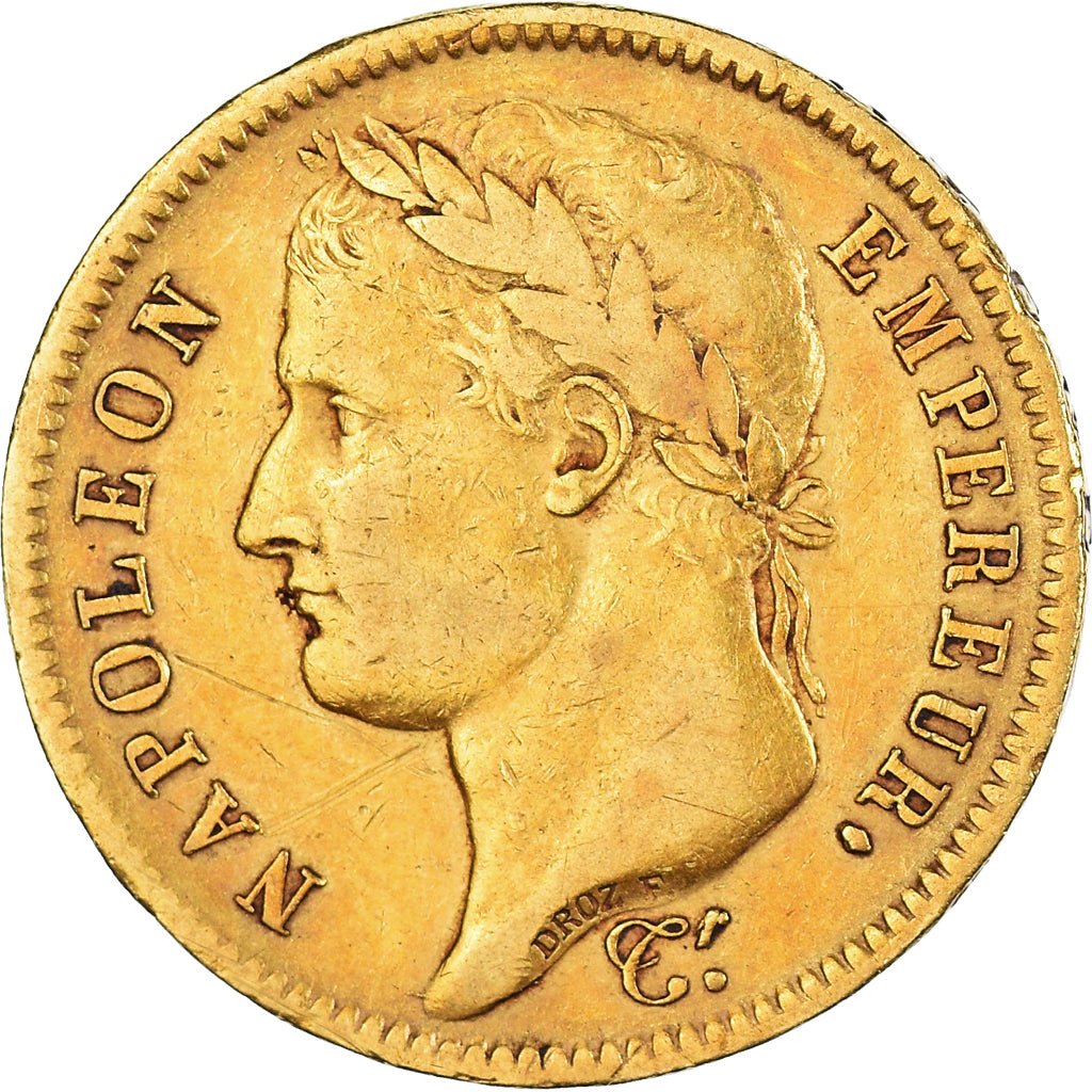 Moneta, Francja, Napoleon I, 40 Francs, 1812, Paris, EF(40-45), Złoto