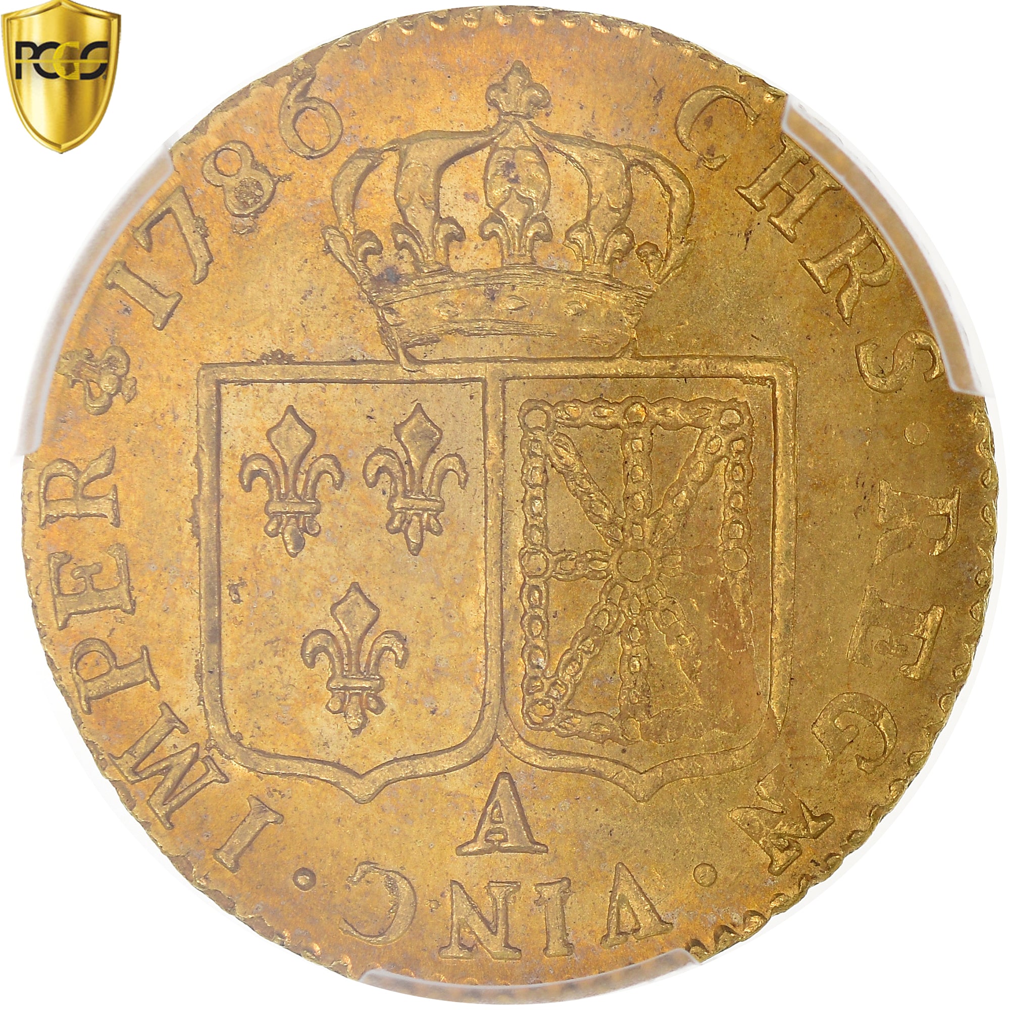 Münze, Frankreich, Louis XVI, Louis d'or à la tête nue, Louis d'Or, 1786
