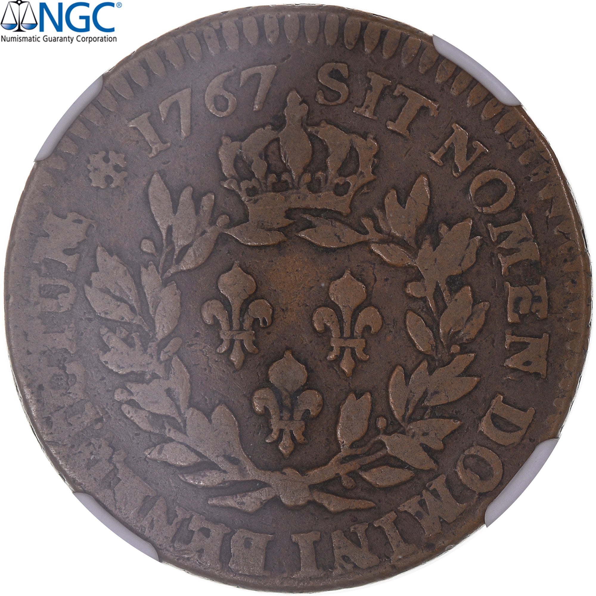 Munten, Franse koloniën, Louis XV, 12 Deniers, Sol, 1767, Paris, NGC, F15BN