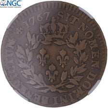 Munten, Franse koloniën, Louis XV, 12 Deniers, Sol, 1767, Paris, NGC, F15BN
