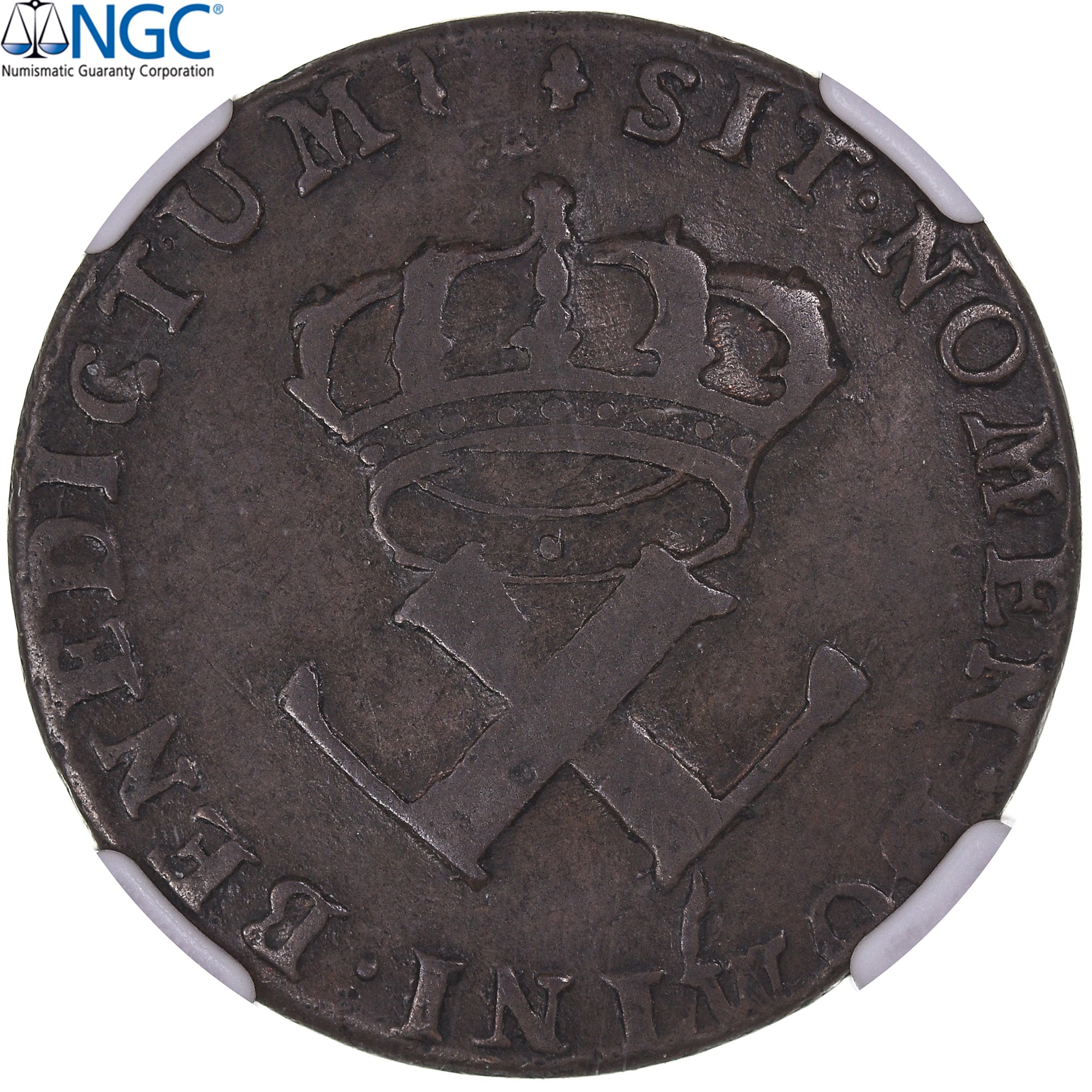 Monnaie, Colonies françaises, Louis XV, 9 Deniers, 1722, La Rochelle, NGC