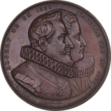 Bélgica, medalha, Albert & Isabelle, Jouvenel, MS(63), Bronze
