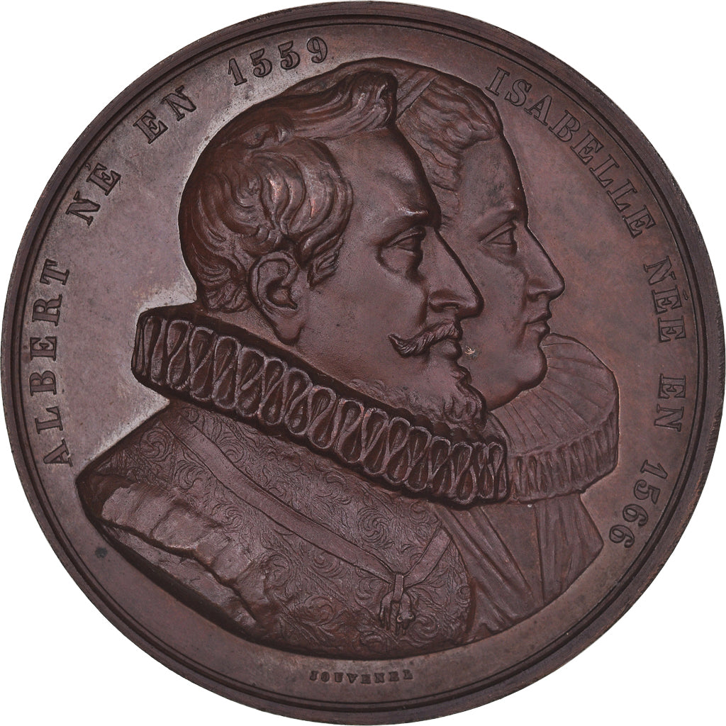 Belgium, Medal, Albert & Isabelle, Jouvenel, MS(63), Bronze