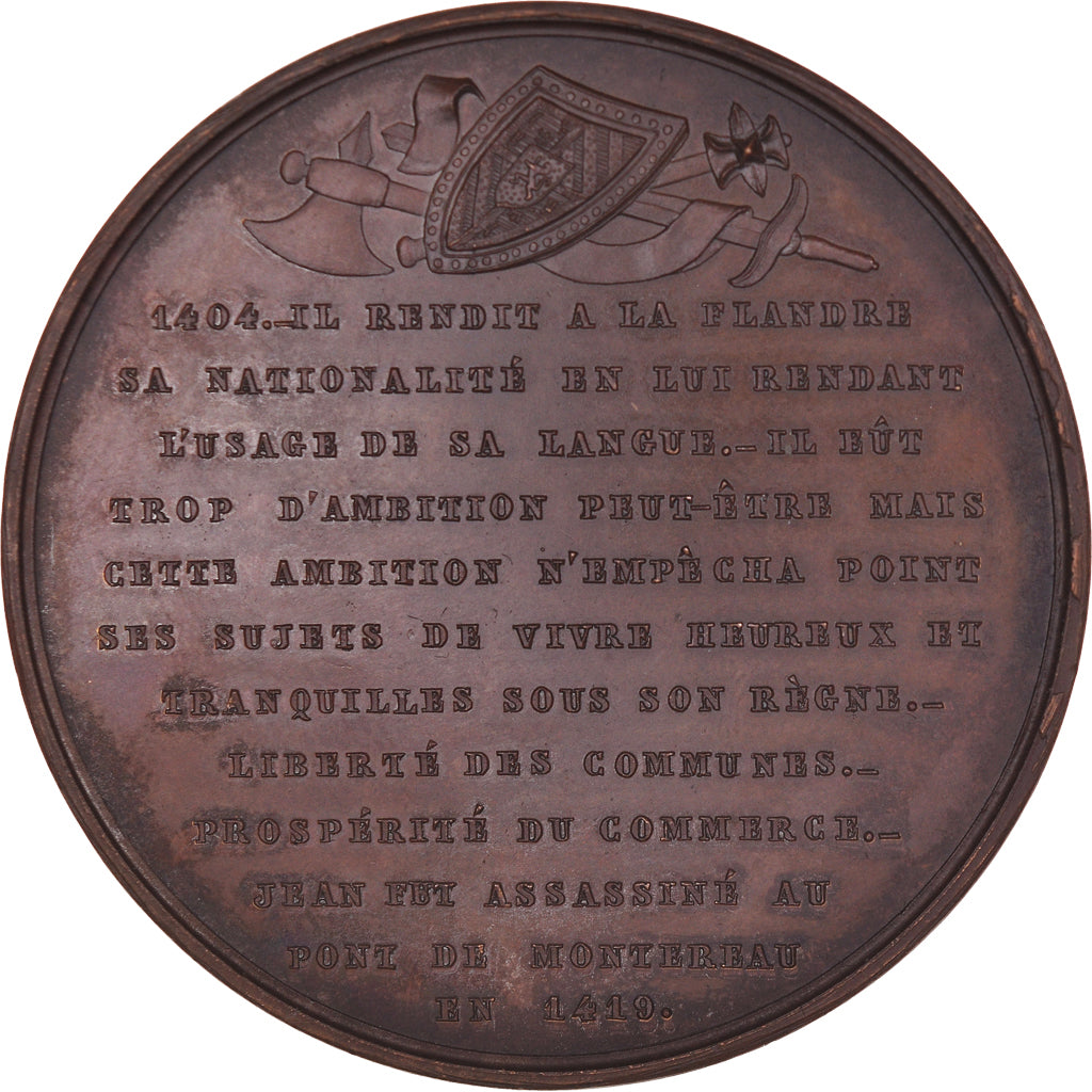 Belgium, Medal, Jean Sans Peur, Jouvenel, MS(63), Bronze