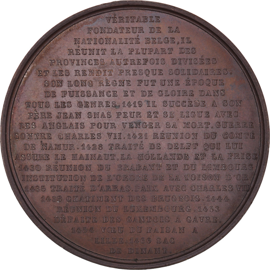 Belgium, Medal, Philippe le Bon, Jouvenel, MS(63), Bronze