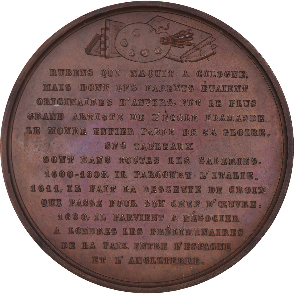Belgium, Medal, Peter Paul Rubens, Jouvenel, MS(63), Bronze