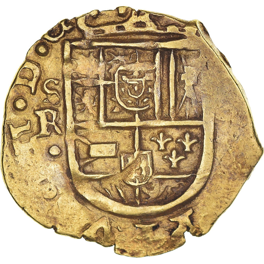 Coin, Spain, Philip IV, 2 Escudos, Seville, EF(40-45), Gold