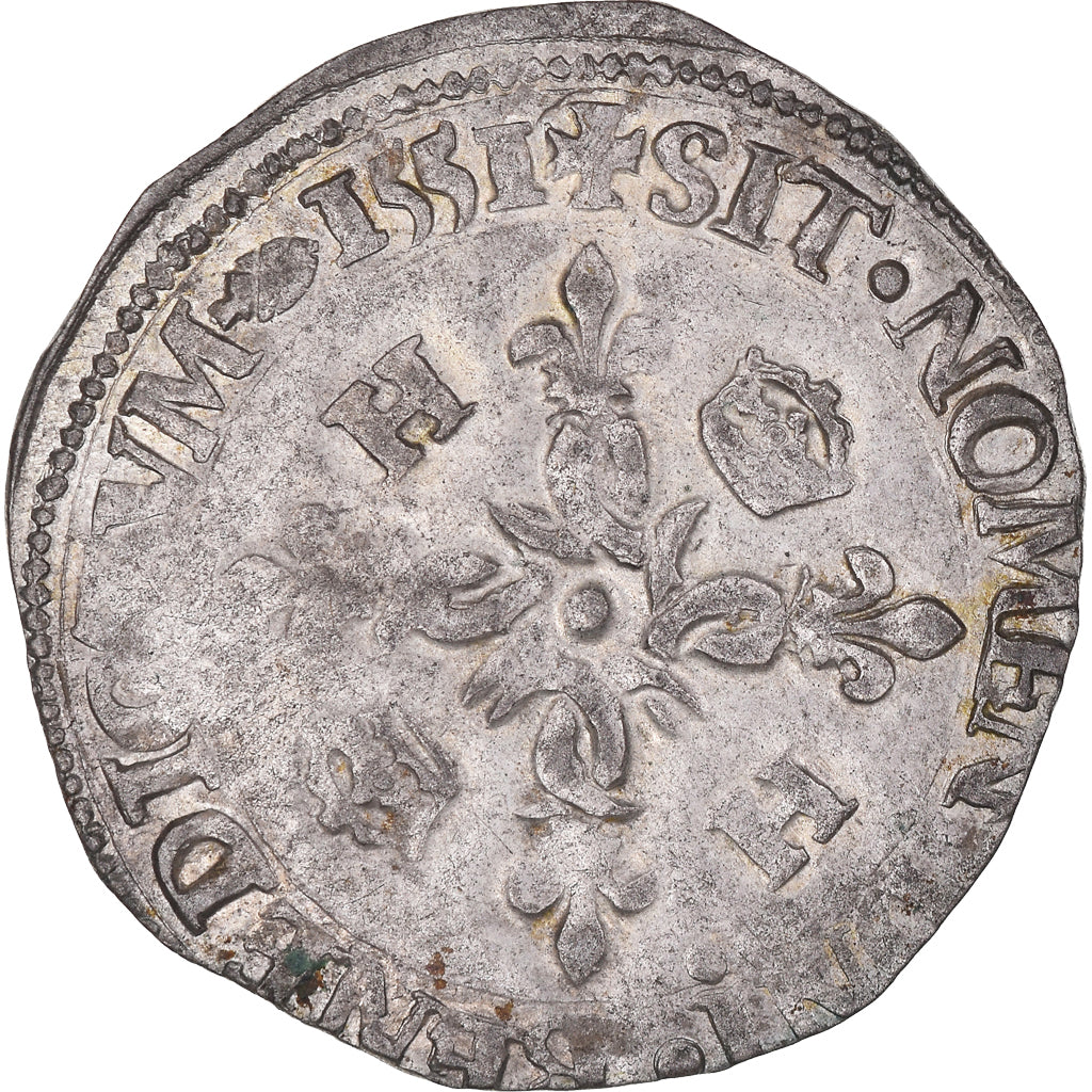 Coin, France, Henri II, Douzain aux croissants, 1551, Rennes, EF(40-45), Billon