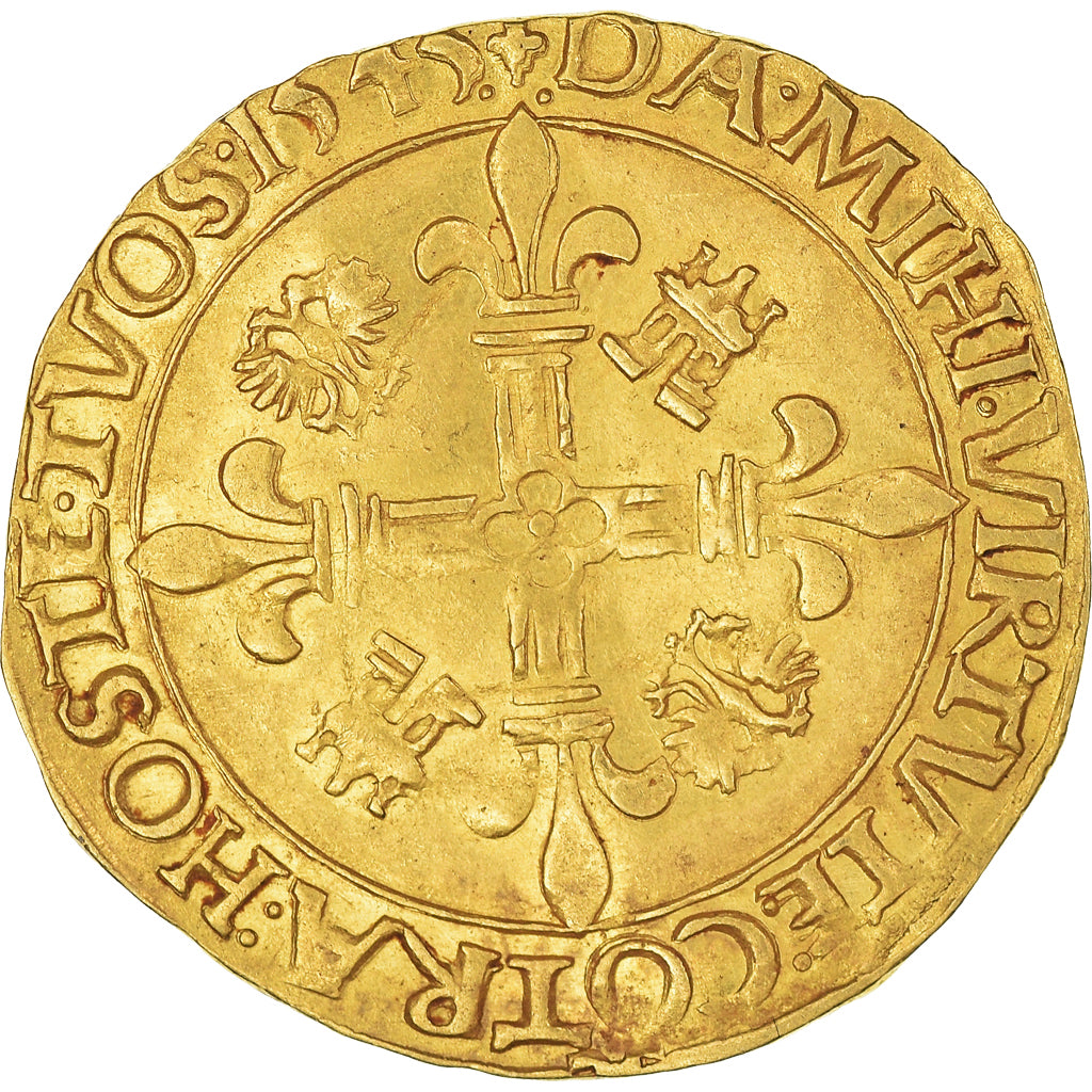 Coin, Spanish Netherlands, Flanders, Charles Quint, Crown, 1545, Bruges