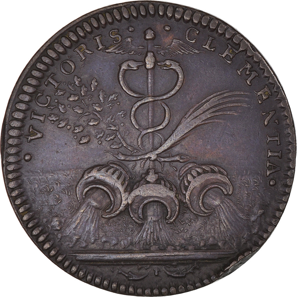 Francja, Token, Ludwik XIV, Prise de Condé-sur-l'Escaut, EF(40-45), Miedź