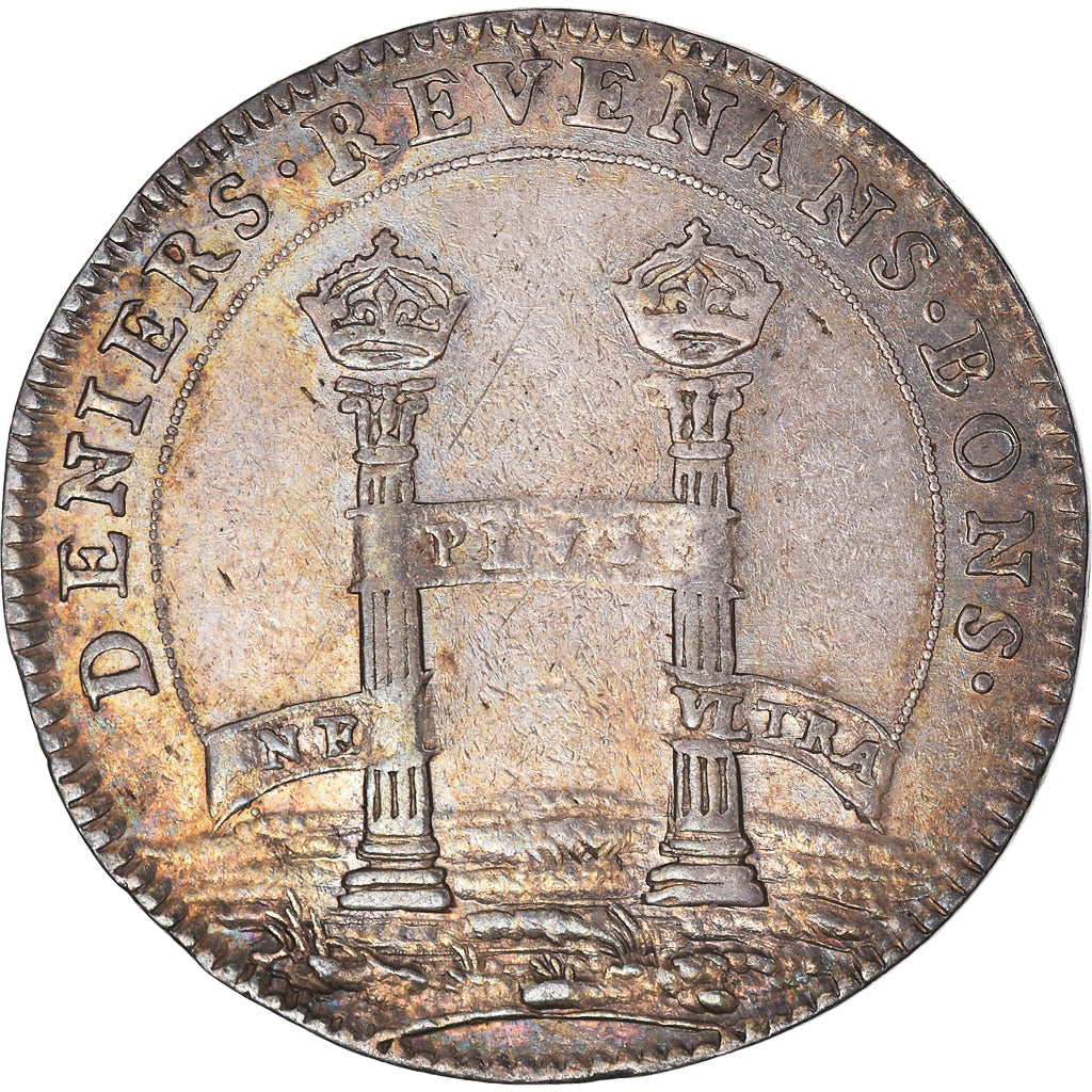 Francja, Token, Ludwik XIV, Chambre aux Deniers, 1658, EF(40-45), Srebro