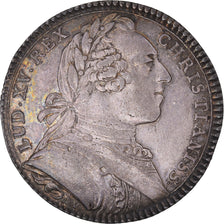 França, Token, Luís XV, Ordinaire des Guerres, 1753, EF(40-45), Prata