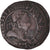 Munten, Frankrijk, Henri III, Double Tournois, 1588, Amiens, FR+, Koper