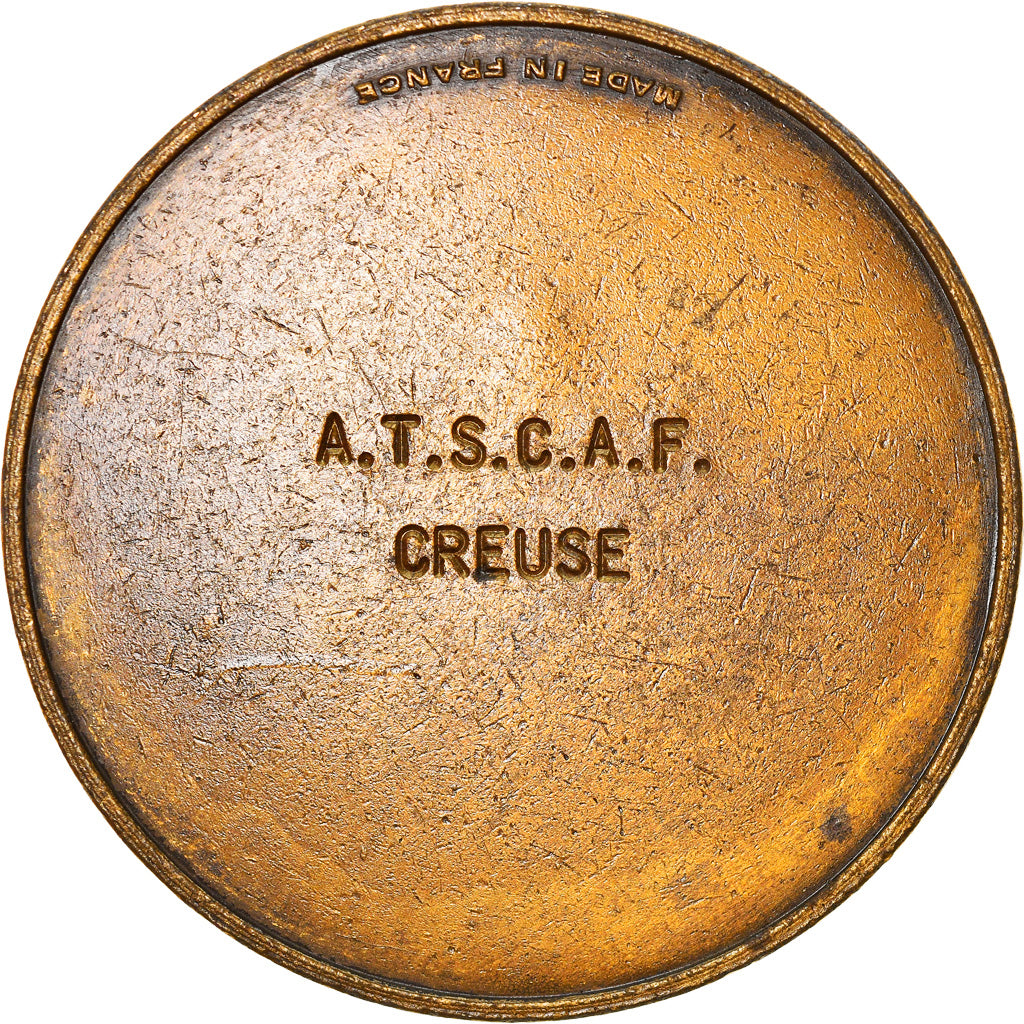 France, Medal, A.T.S.C.A.F, Creuse, Sports & leisure, VF(30-35), Bronze