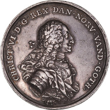 Denmark, Medal, Christian VI, Bicentennial of the Reformation, 1736, EF(40-45)
