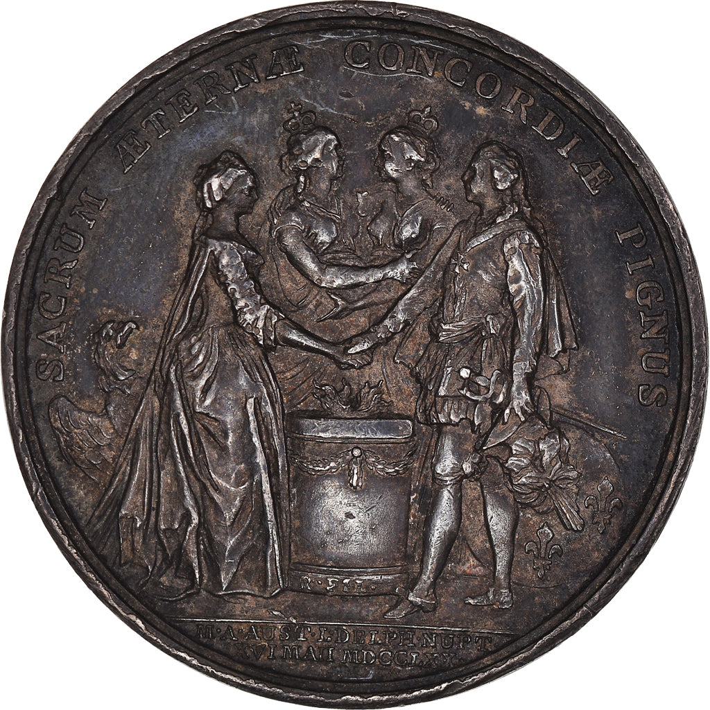 Frankreich, Medaille, Royal, Louis XVI, Mariage du Dauphin Louis &