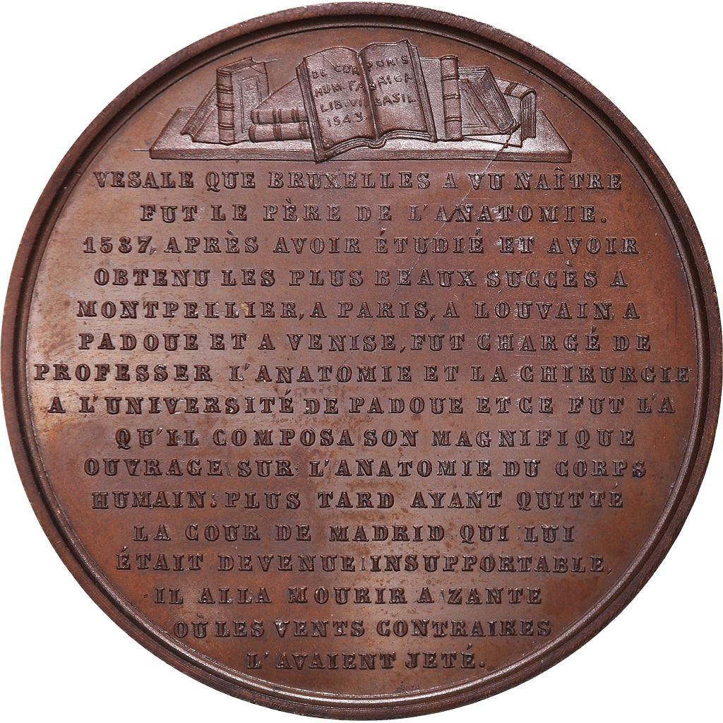 Belgium, Medal, Andreas Vesalius, Jouvenel, MS(60-62), Bronze
