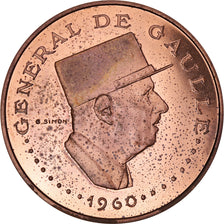 Coin, Chad, Général De Gaulle, 10000 Francs, 1970, Paris, ESSAI, MS(63)