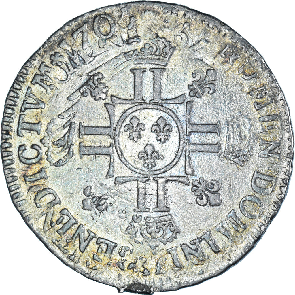 Coin, France, Louis XIV, 1/2 Écu aux 8L 2e type, 1/2 ECU, 45 Sols, 1705, Paris