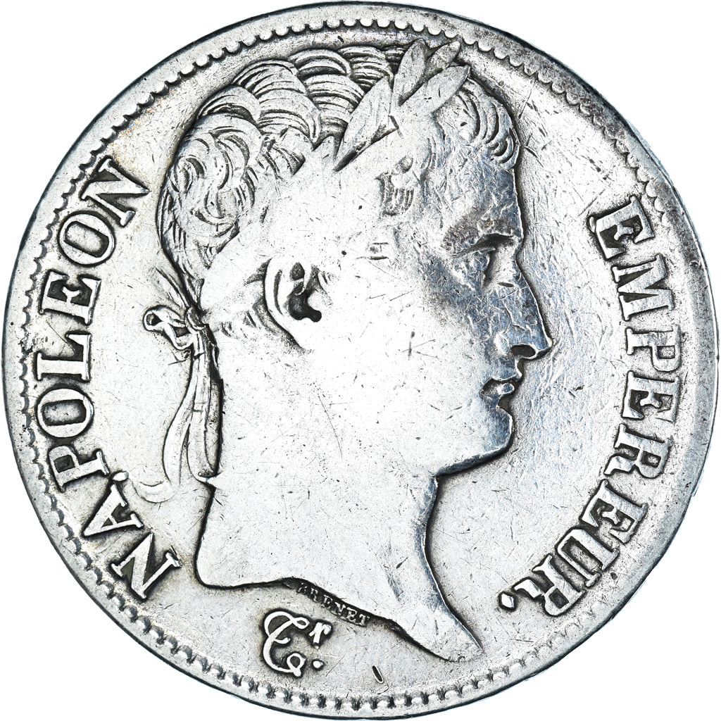 Monnaie, France, Napoleon I, 5 Francs, 1808, Paris, TB+, Argent, KM:686.1, Le