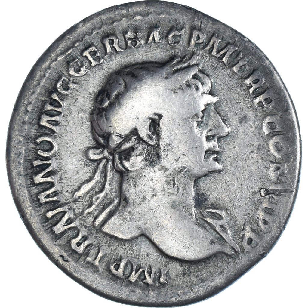 Coin, Ancient Rome, Roman Empire (27 BC – AD 476), Trajan, Denarius, 113