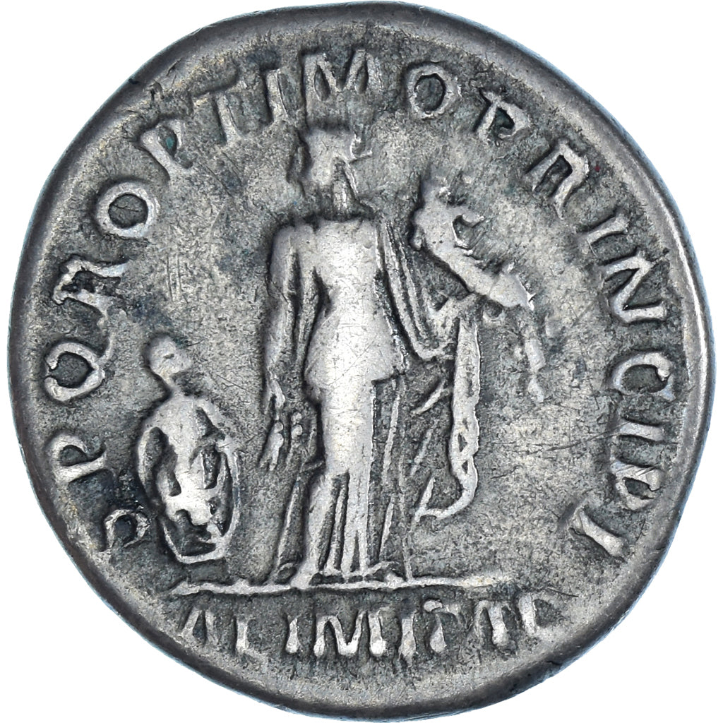 Coin, Ancient Rome, Roman Empire (27 BC – AD 476), Trajan, Denarius, 113