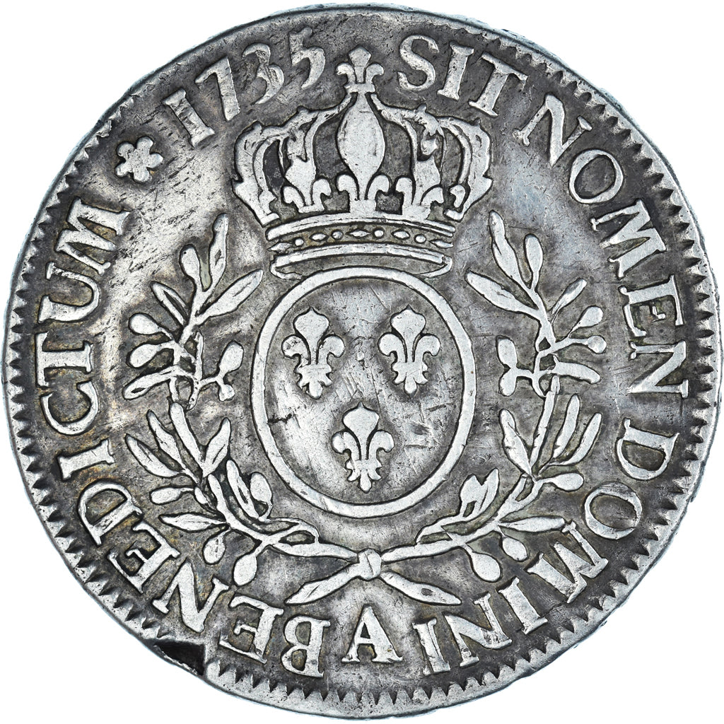 Münze, Frankreich, Louis XV, Écu aux branches d'olivier, Ecu, 1735, Paris, S+