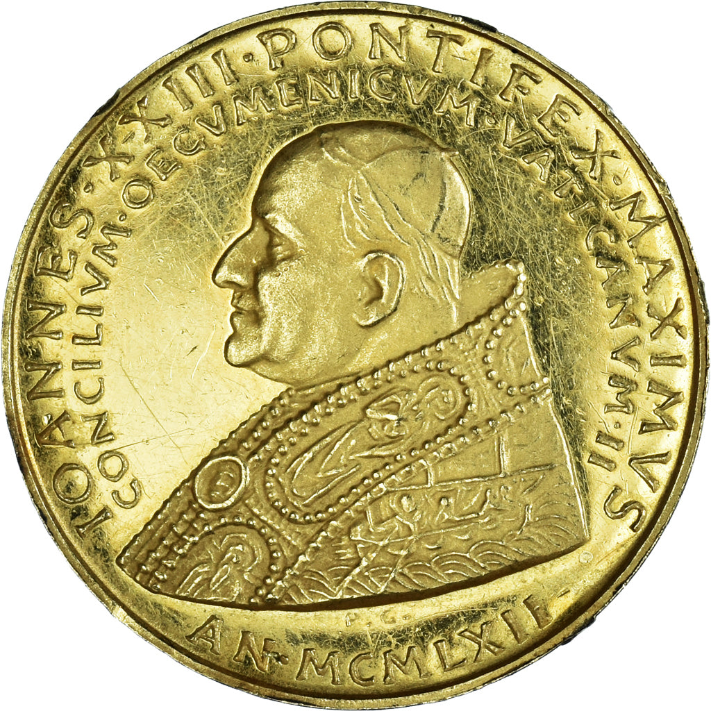 Vatican, Médaille, Jean XXIII, Second Vatican Council, 1962, SPL, Or