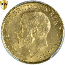 Coin, INDIA-BRITISH, George V, Sovereign, 1918, Bombay, PCGS, MS65, MS(65-70)