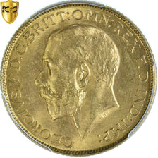 Coin, INDIA-BRITISH, George V, Sovereign, 1918, Bombay, PCGS, MS65, MS(65-70)