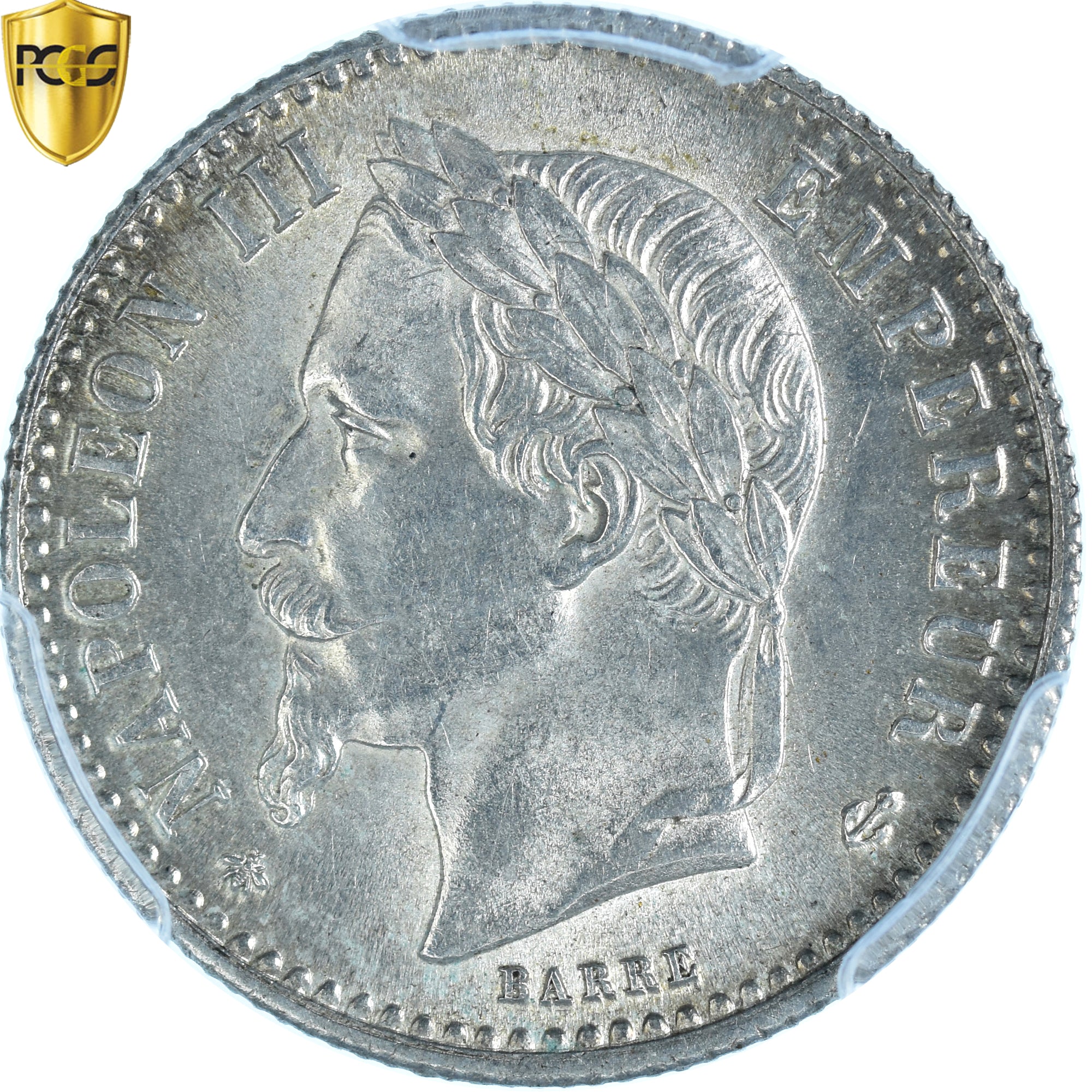 Coin, France, Napoleon III, 50 Centimes, 1864, Paris, PCGS, MS63, MS(63)