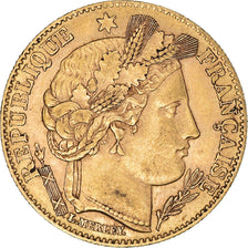Moeda, França, Cérès, 10 Francs, 1899, Paris, AU(50-53), Dourado, KM:830