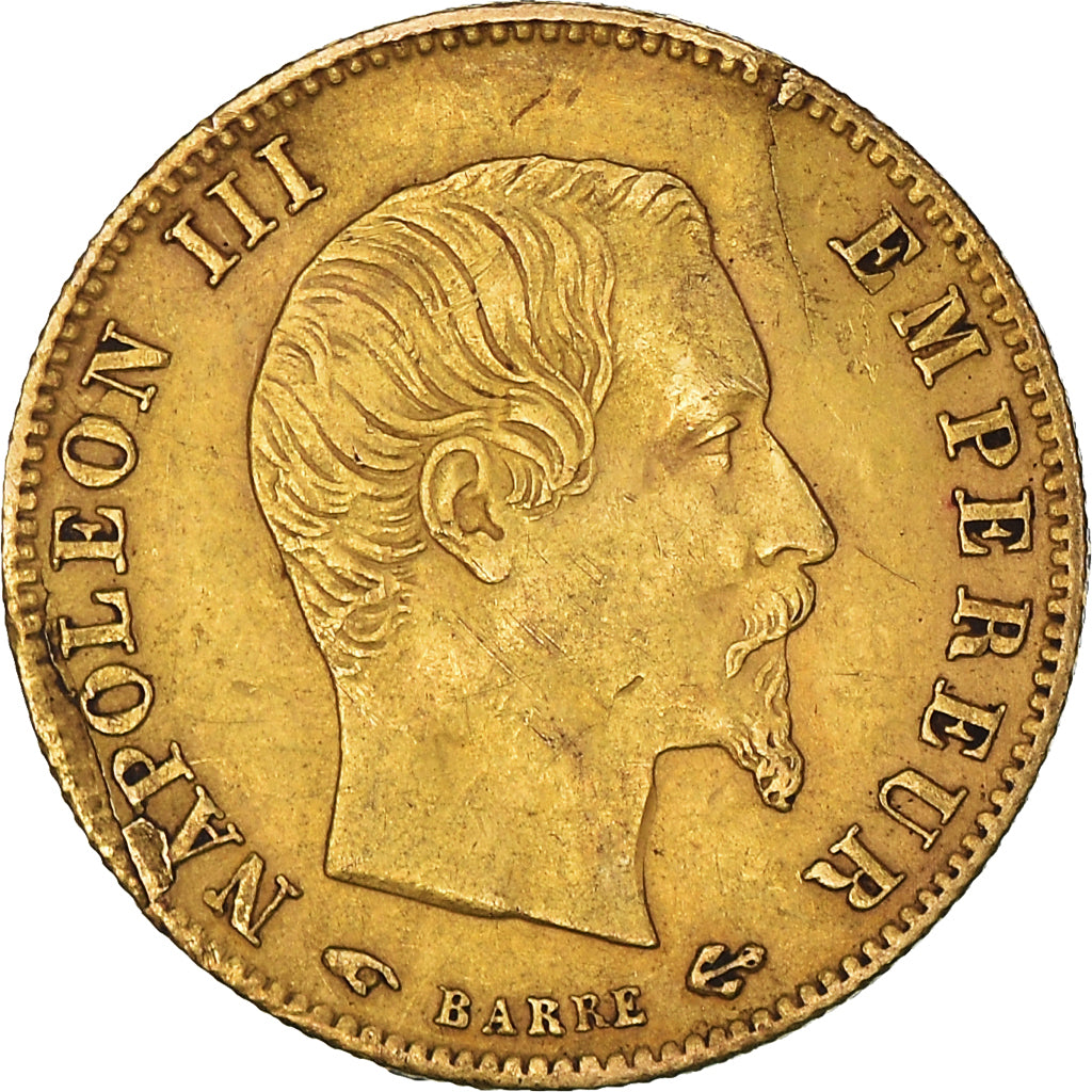 Münze, Frankreich, Napoleon III, 5 Francs, 1860, Paris, SS+, Gold, KM:787.1