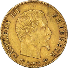Münze, Frankreich, Napoleon III, 5 Francs, 1860, Paris, SS+, Gold, KM:787.1