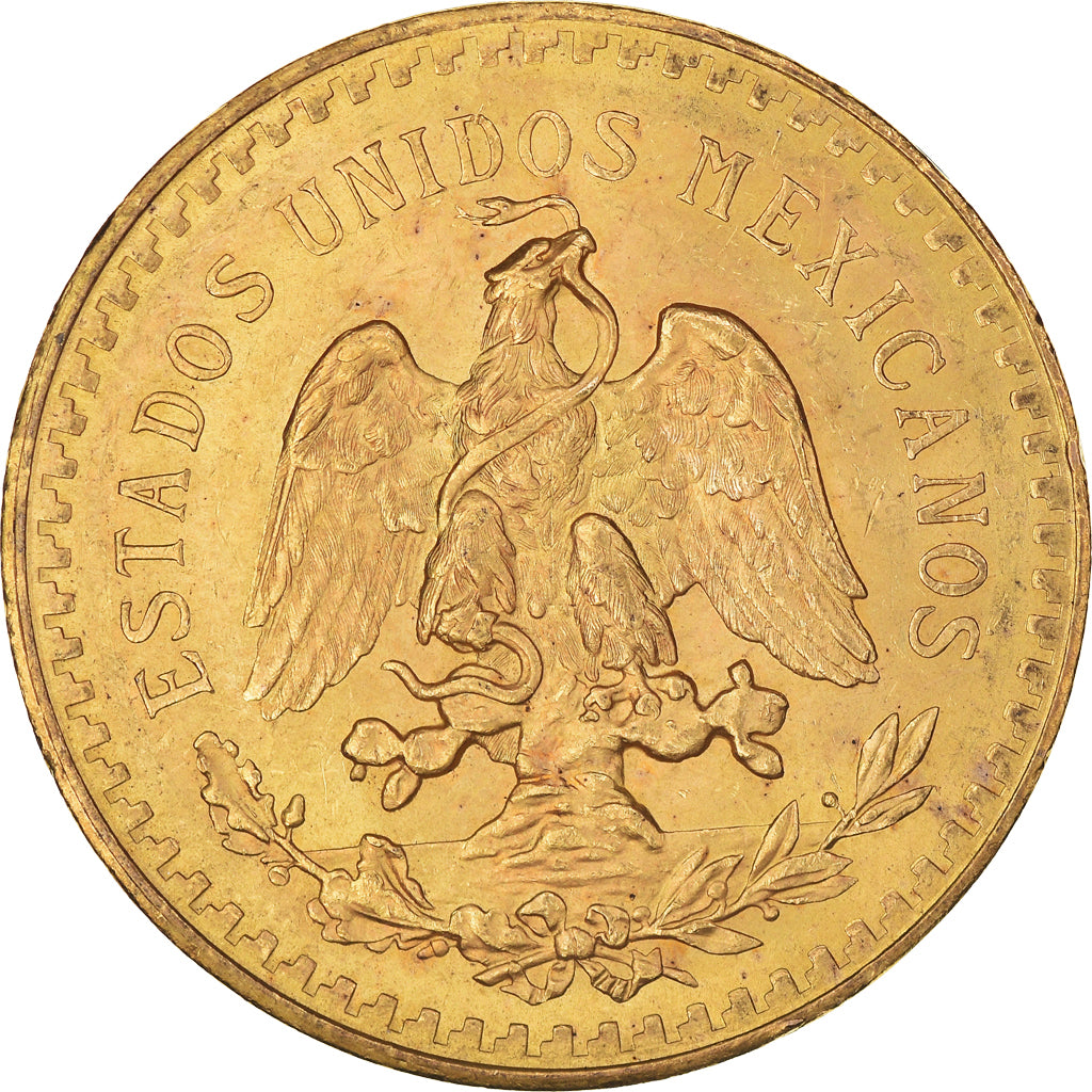 Munten, Mexico, 50 Pesos, 1924, Mexico City, PR+, Goud, KM:481