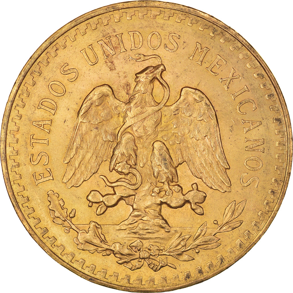 Moneda, México, 50 Pesos, 1927, Mexico City, EBC, Oro, KM:481