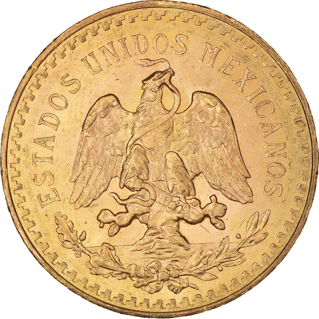 Moneda, México, 50 Pesos, 1928, Mexico City, EBC, Oro, KM:481