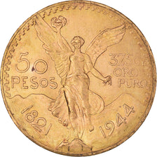 Moneta, Messico, 50 Pesos, 1944, Mexico City, SPL, Oro, KM:481